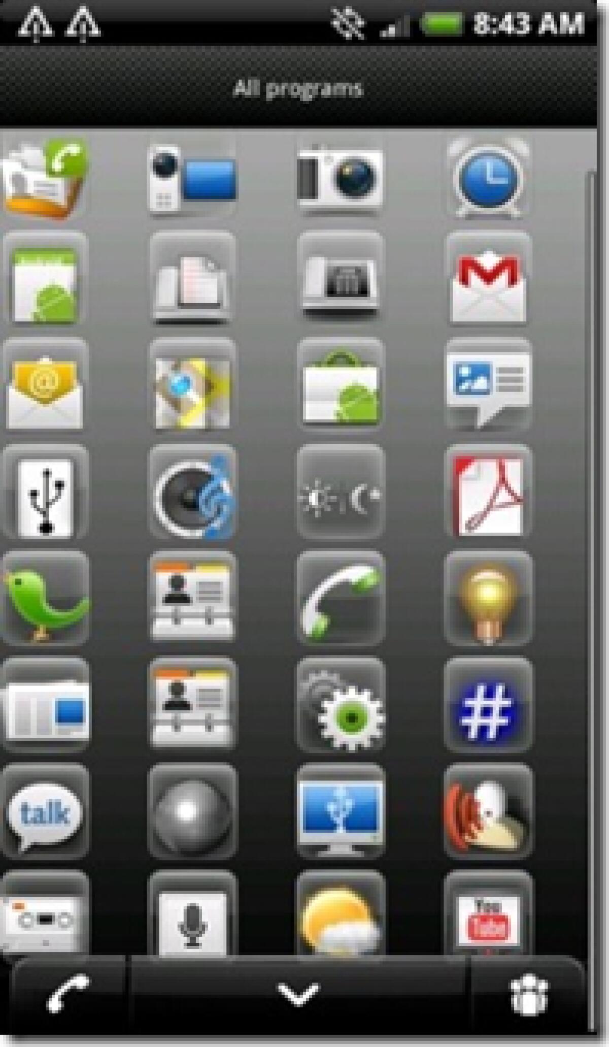 HTC Sense UI su Motorola Droid - 