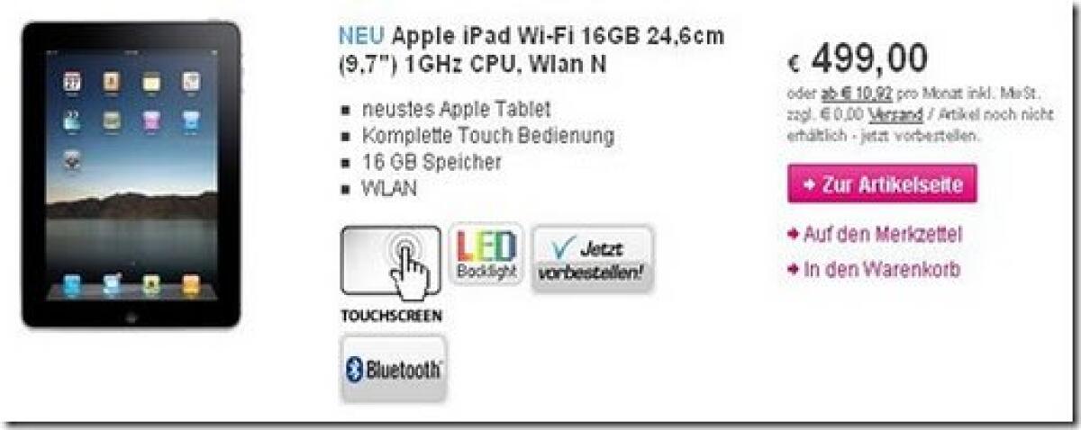 Ecco i prezzi dell’iPad in Europa! - 