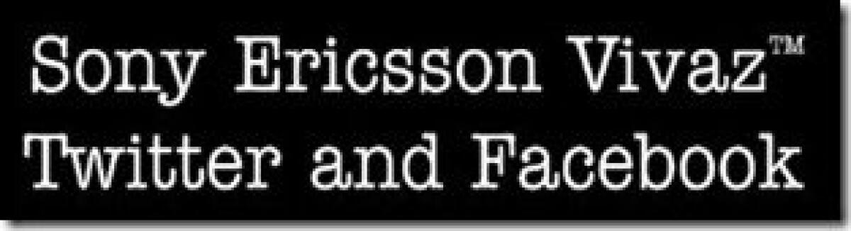 Sony Ericsson Vivaz: video di Twitter e Facebook - 