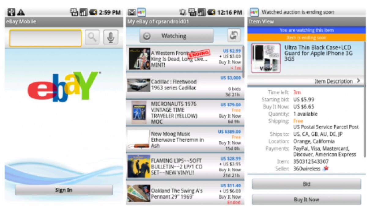 eBay: disponibile ufficialmente per Android - 