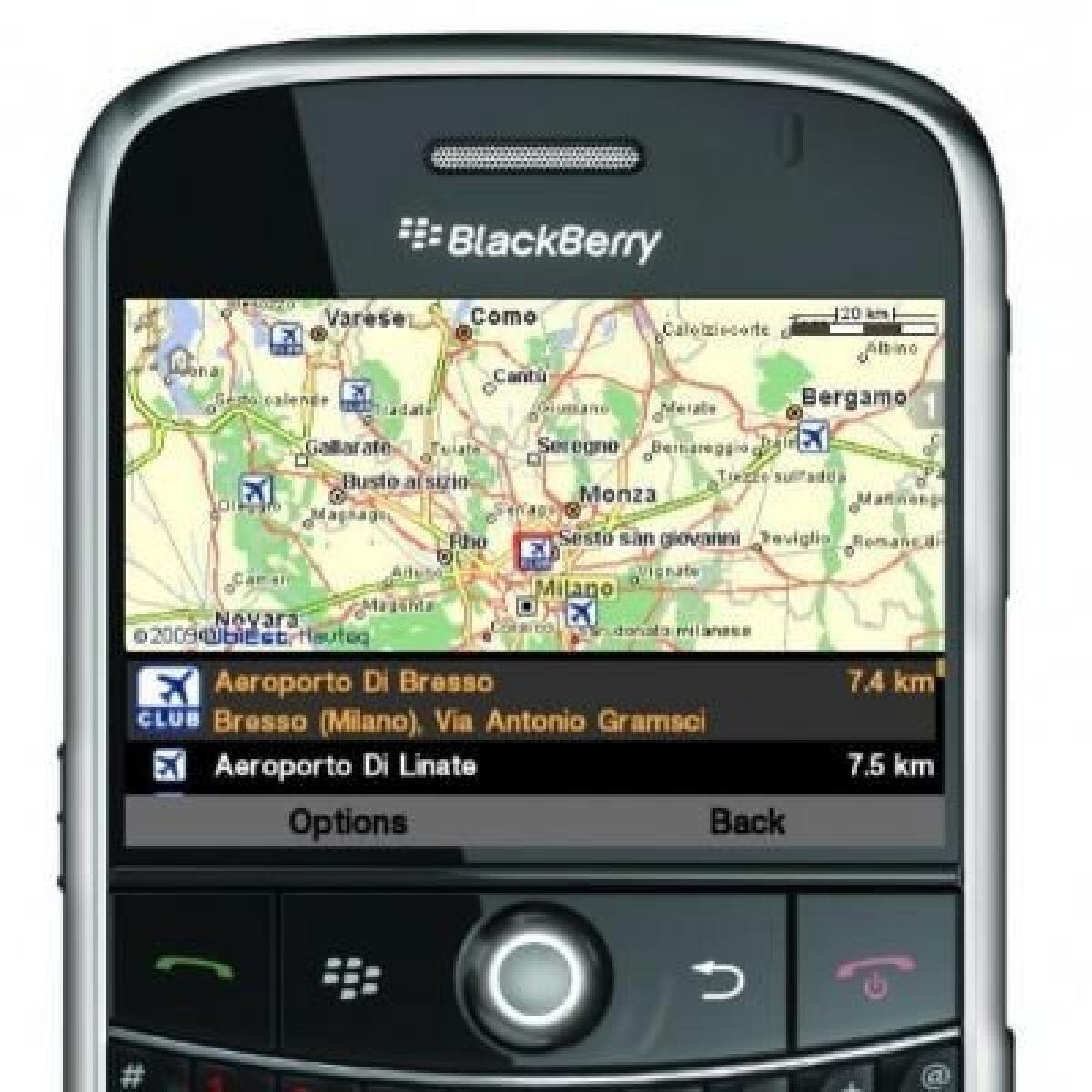 UbiNav: navigatore satellitare offline per BlackBerry - 