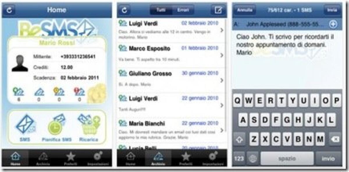 BeSMS-12 SMS gratis: nuova applicazione per inviare messaggi a basso costo [+Video] - 