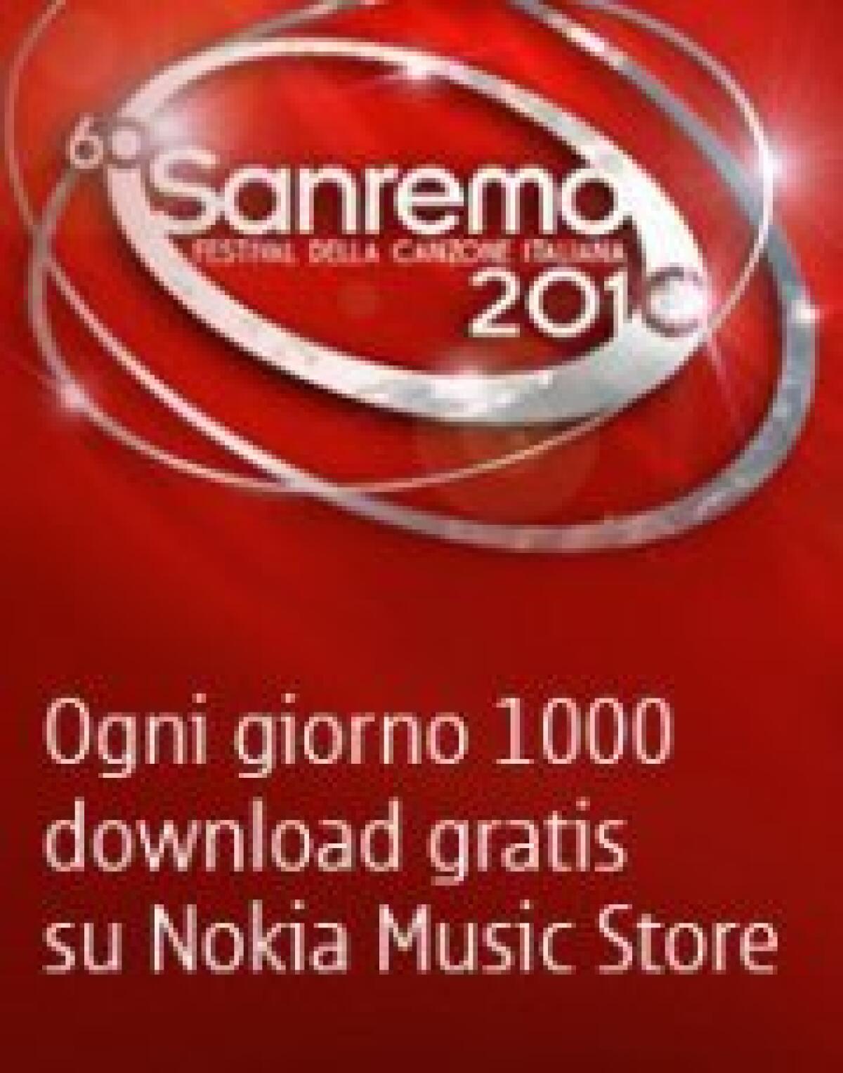 Nokia ti regala Sanremo! 1000 free download al giorno fino al 1° marzo! - 