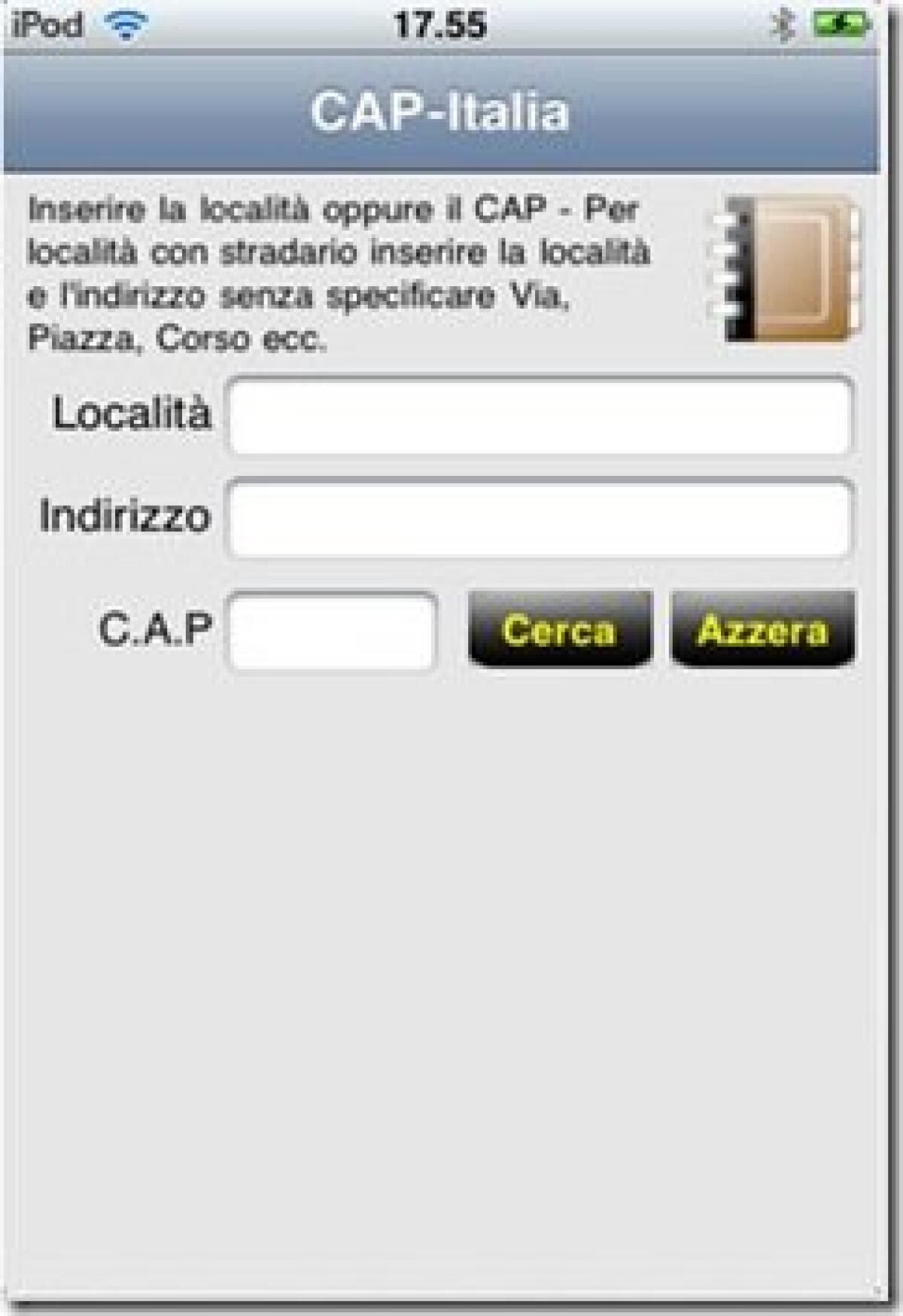 CAP Italia: tutti i codici postali a portata di iPhone/iPod Touch - 
