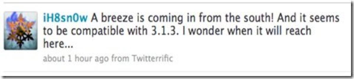 iH8sn0w lavora allo sblocco del Firmware 3.1.3 - 