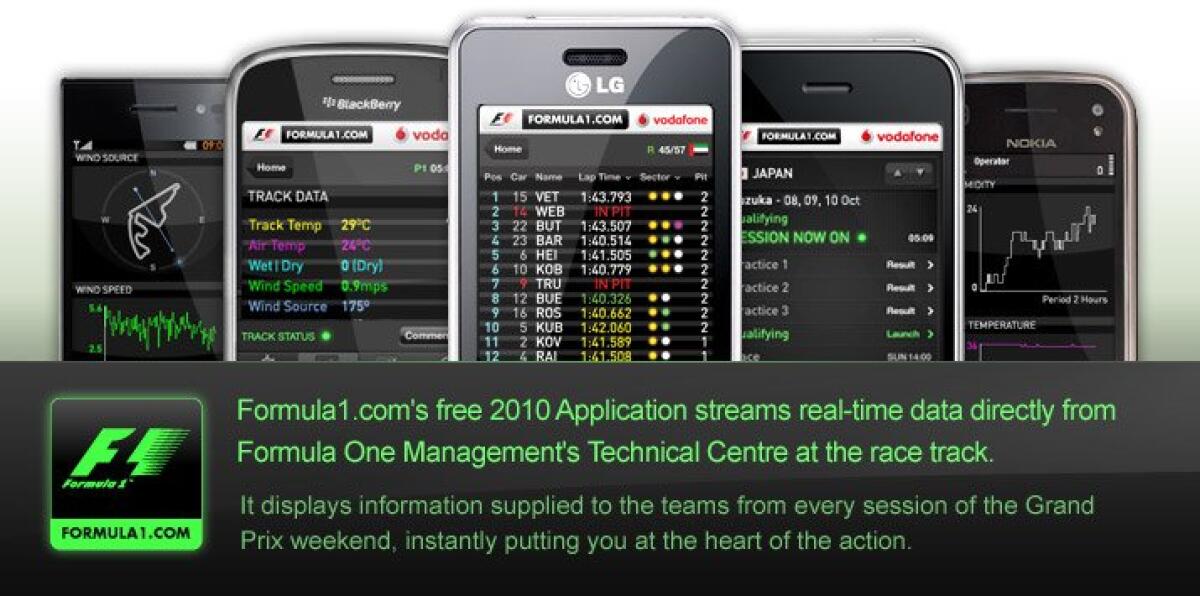 Formula1.com: il software per restare aggiornati in tempo reale su Symbian, iPhone e BlackBerry - 