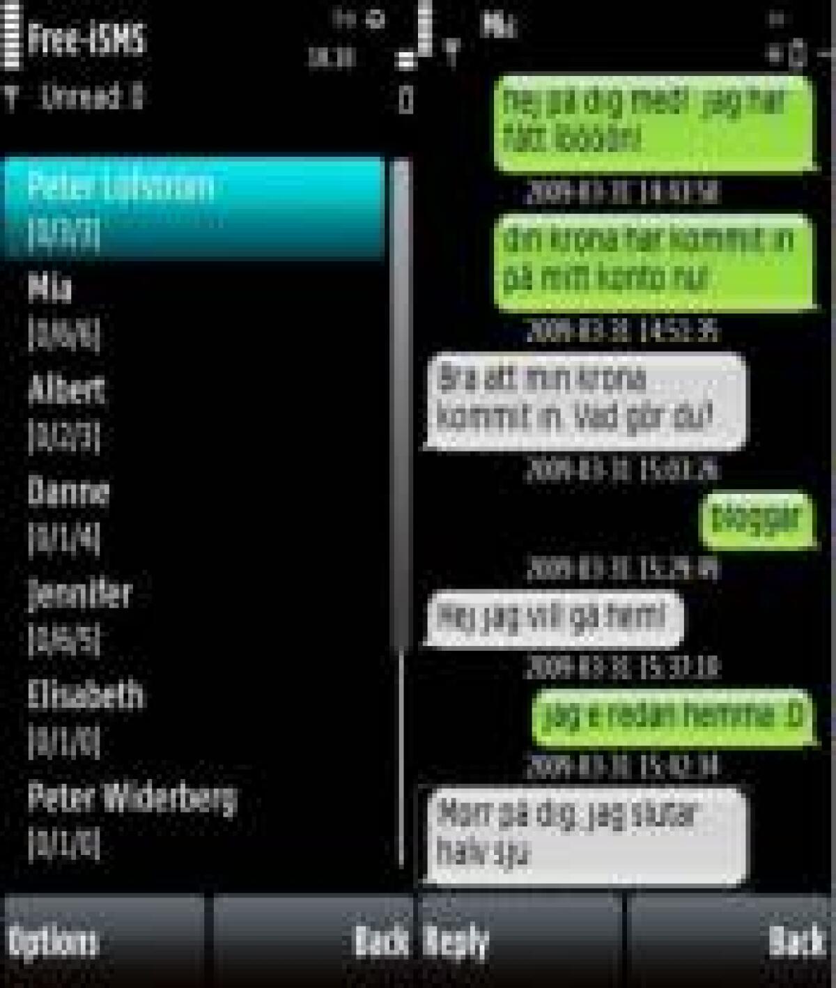 Free iSMS: aggiornamento v1.08 per gli SMS in stile iPhone su Symbian - 