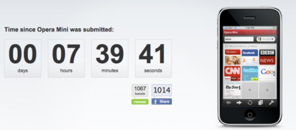 Opera: indovina quanto viene approvato Opera Mini e vinci un iPhone 3Gs - 