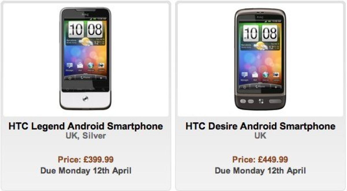 HTC Desire &amp; Legend: problemi al display AMOLED e alla fotocamera? - 
