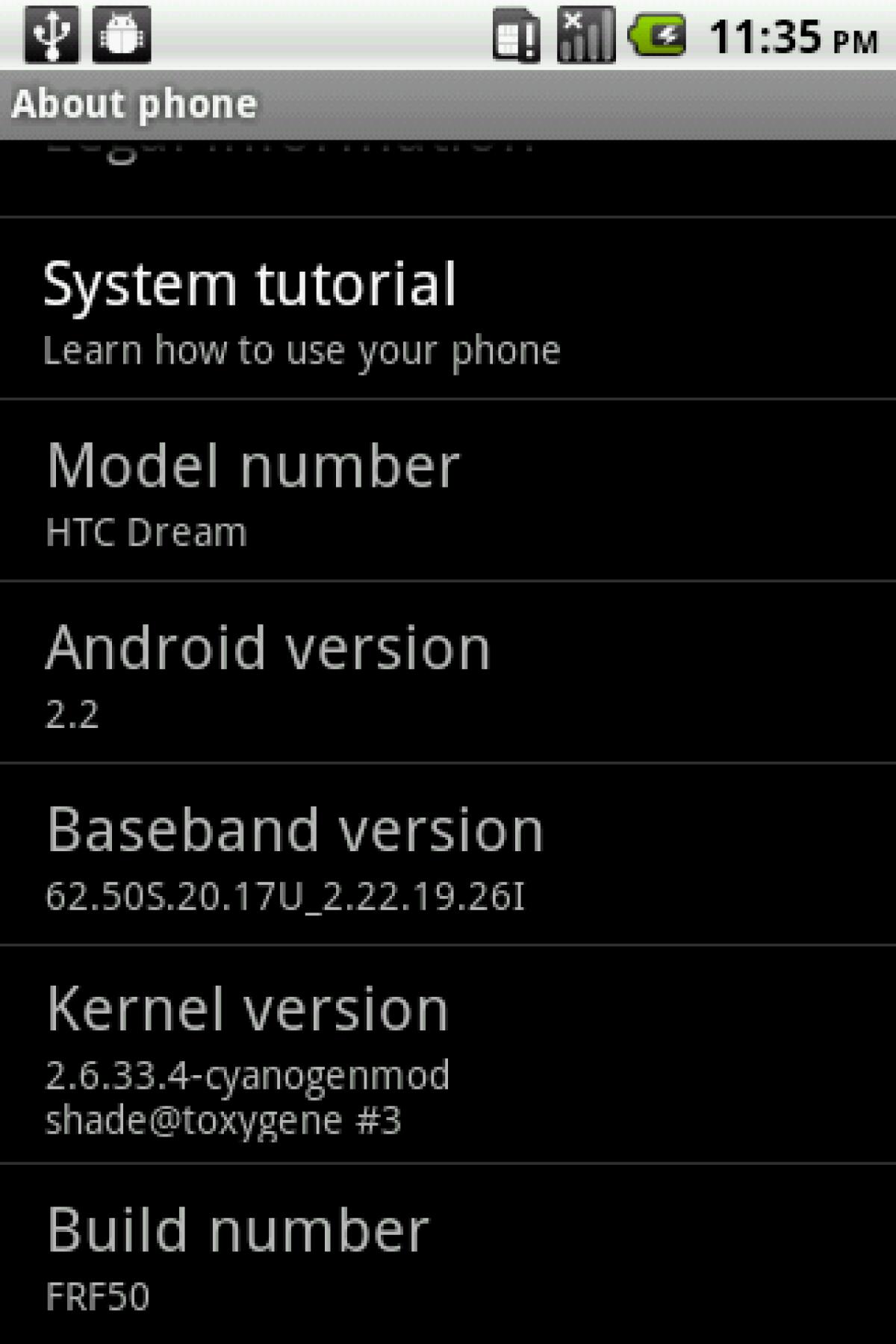 Android Froyo 2.2 per HTC Dream e Magic - 