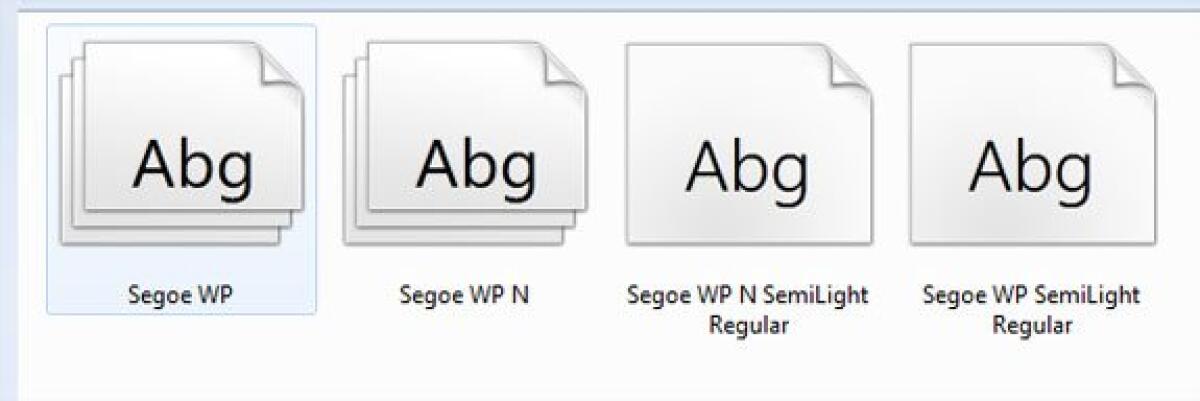 Windows Phone 7: download del font ufficiale - 
