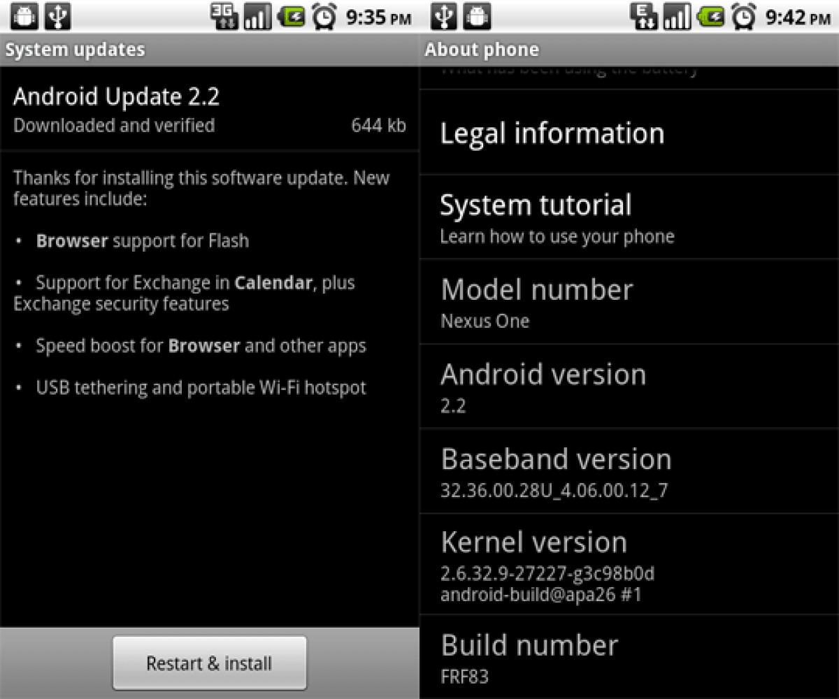 Android Froyo 2.2 disponibile per Nexus One – Download Codice Sorgente - 