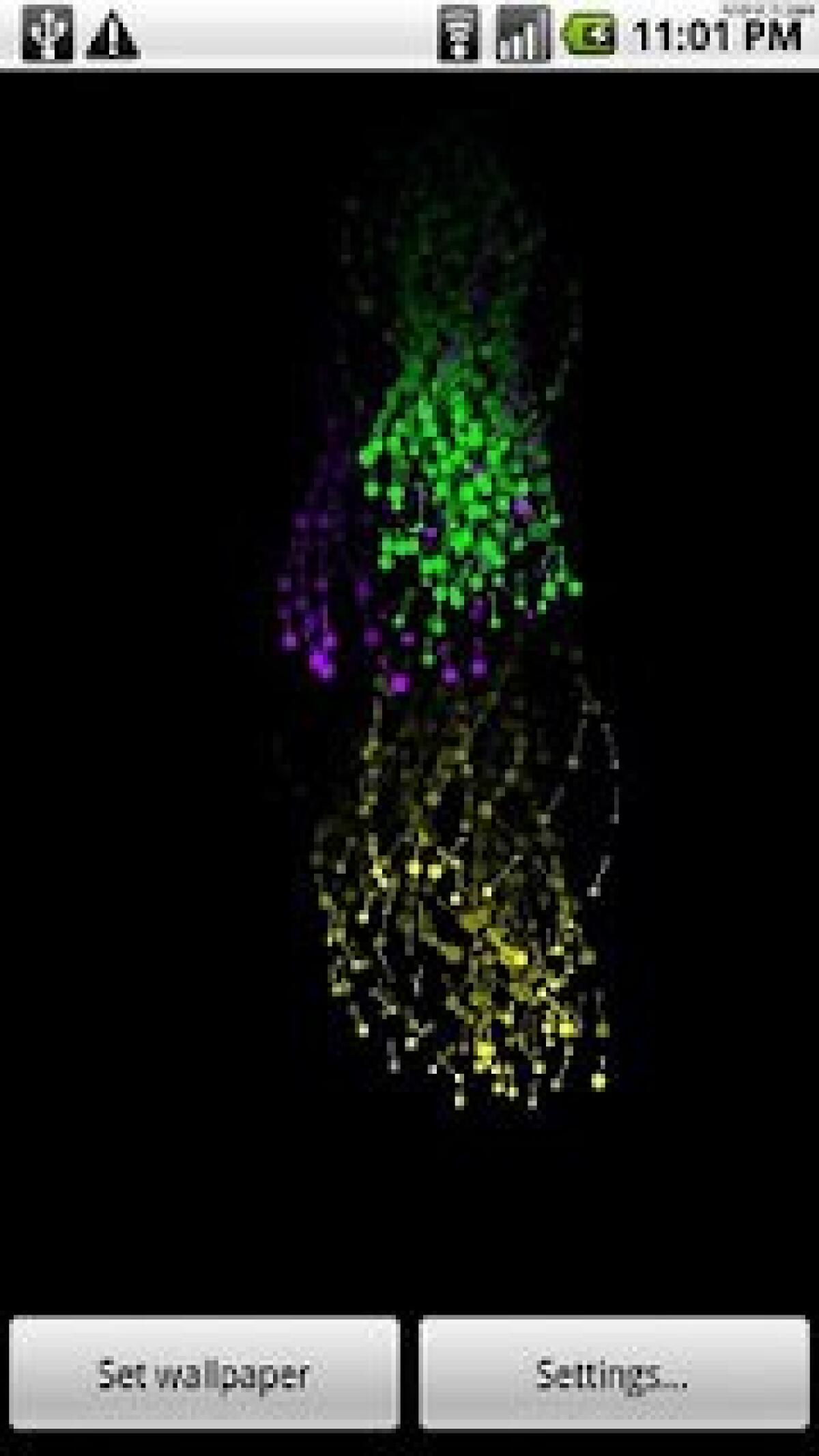 Swarm Indicators: Live Wallpaper per Android - 