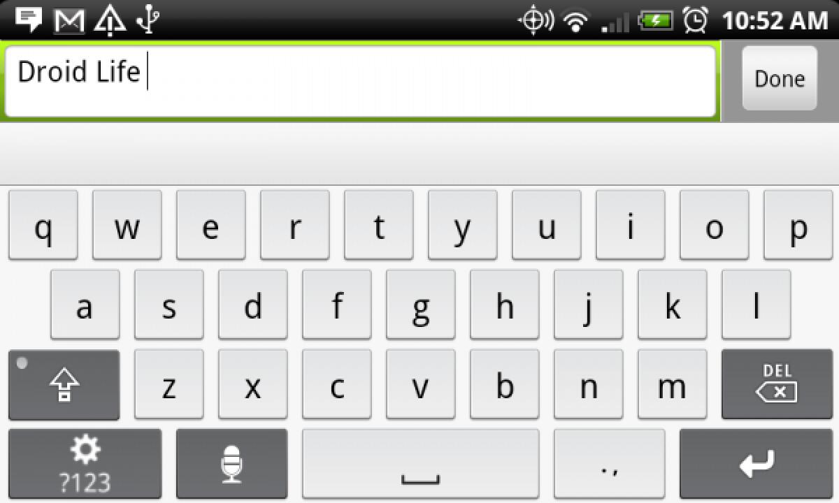 Download Tastiera Multitouch del Droid X per Android 2.1 - 