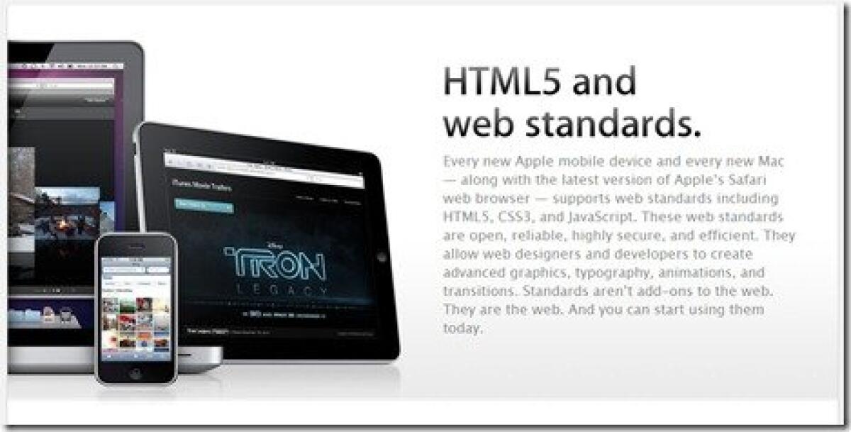 Apple presenta il nuovo standard web HTML5 - 