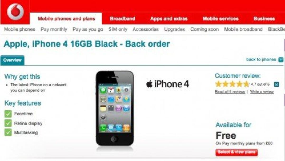iPhone 4: in Italia a metà Luglio con Vodafone? - 