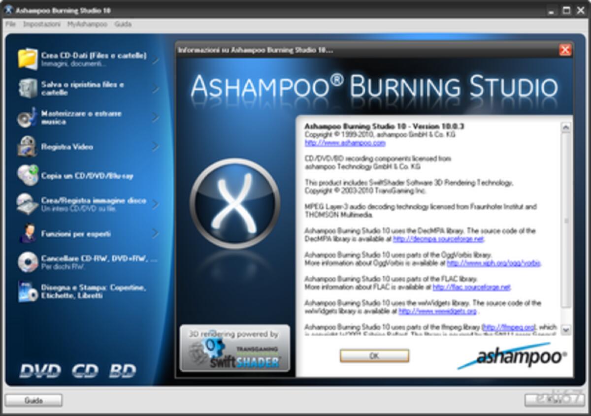 Portable Ashampoo Burning Studio 10.0.3: masterizza i tuoi file in ogni situazione - 