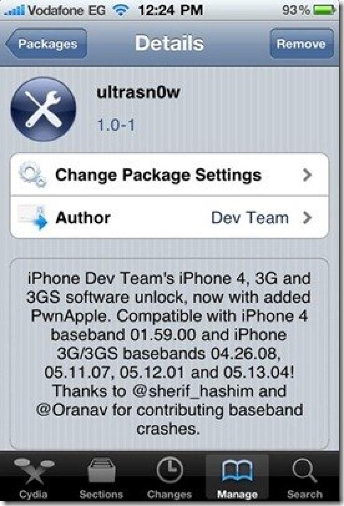 UltraSn0w: sbloccare la parte telefonica di iPhone 3G, iPhone 3Gs, iPhone 4 - 