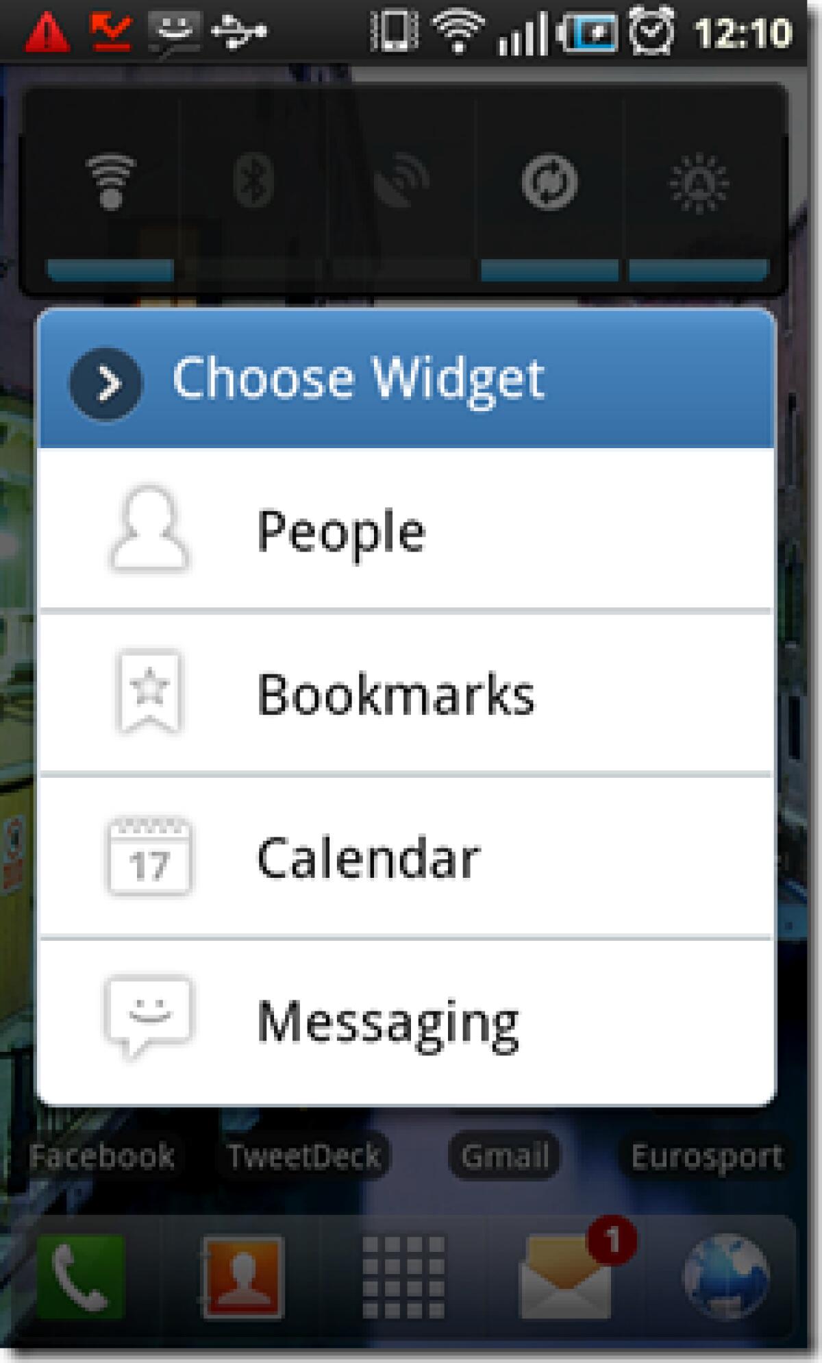 LauncherPro: update 0.7.5.0 e introdotto il widget Messaggi in stile Sense - 