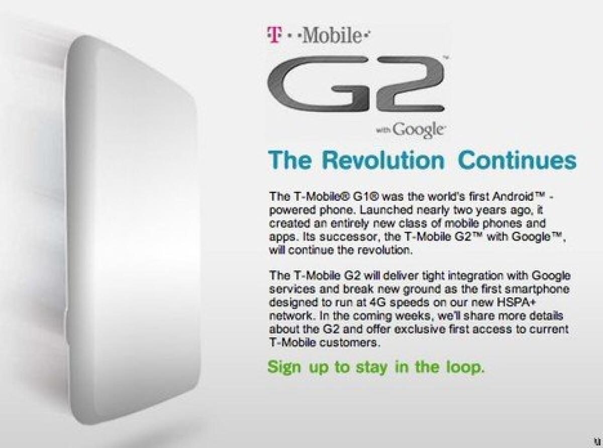 T-Mobile annuncia l’imminente arrivo di HTC G2 con supporto alla rete 4G - 