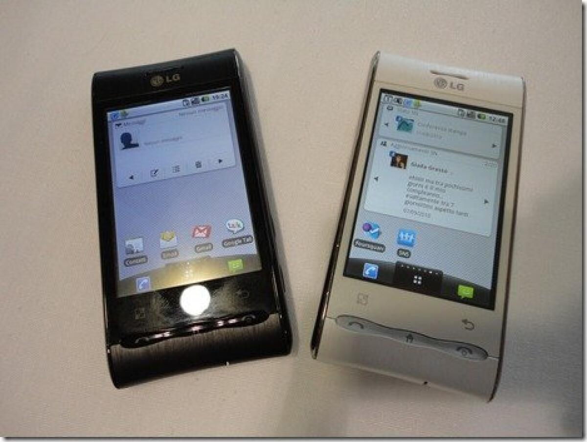 LG Optimus GT 540 OS Android 1.6: photogallery e prime impressioni | Evento LG - 