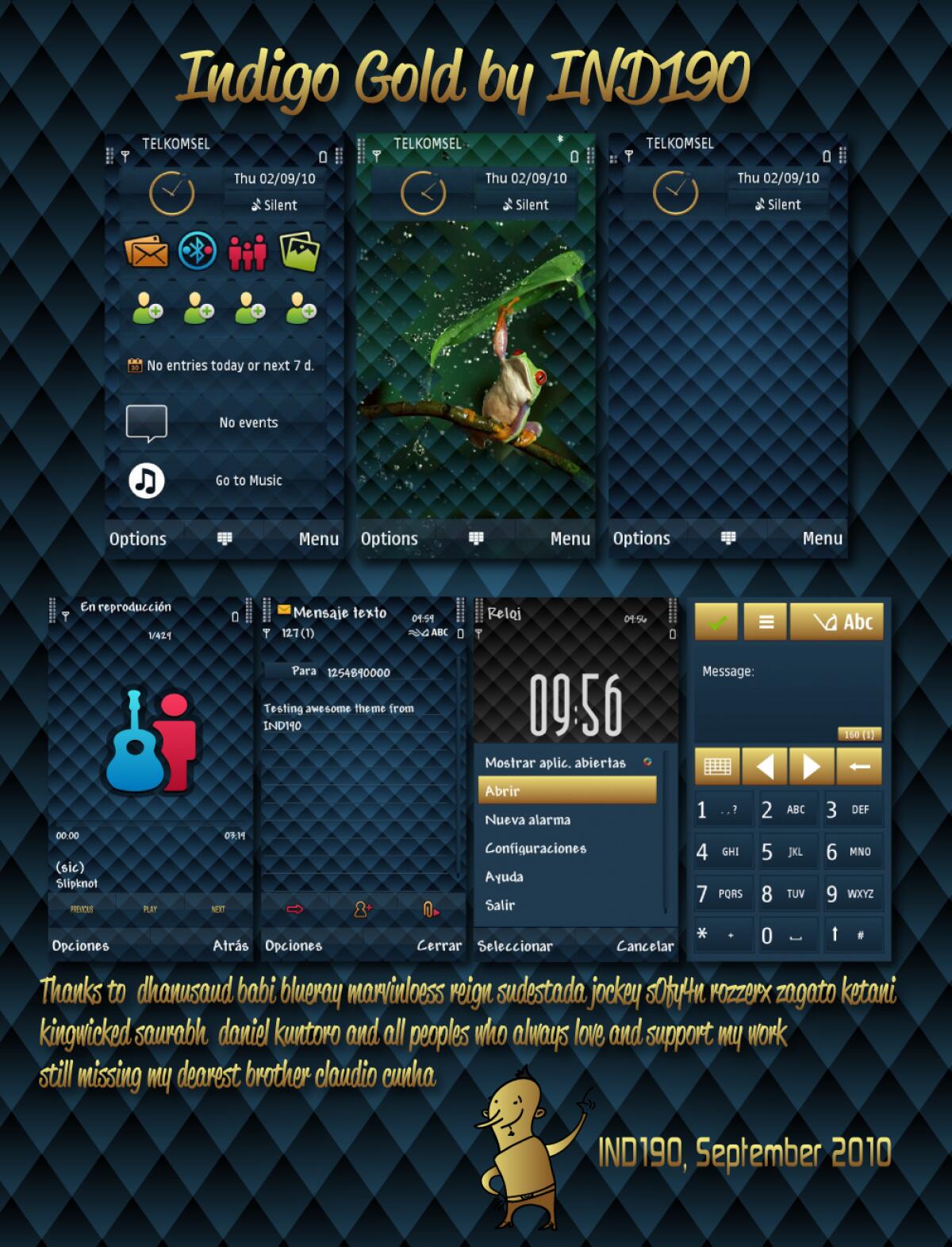 INDIGO GOLD BY IND190 – Temi Gratis per Nokia N8 C6 C7 - 