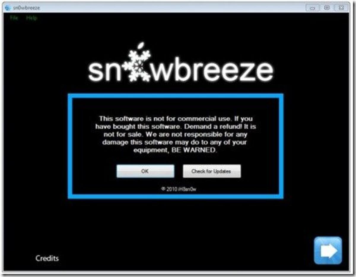 Jailbreak iOS4 iPhone iPod su Windows con Sn0wBreeze 2.0 - 
