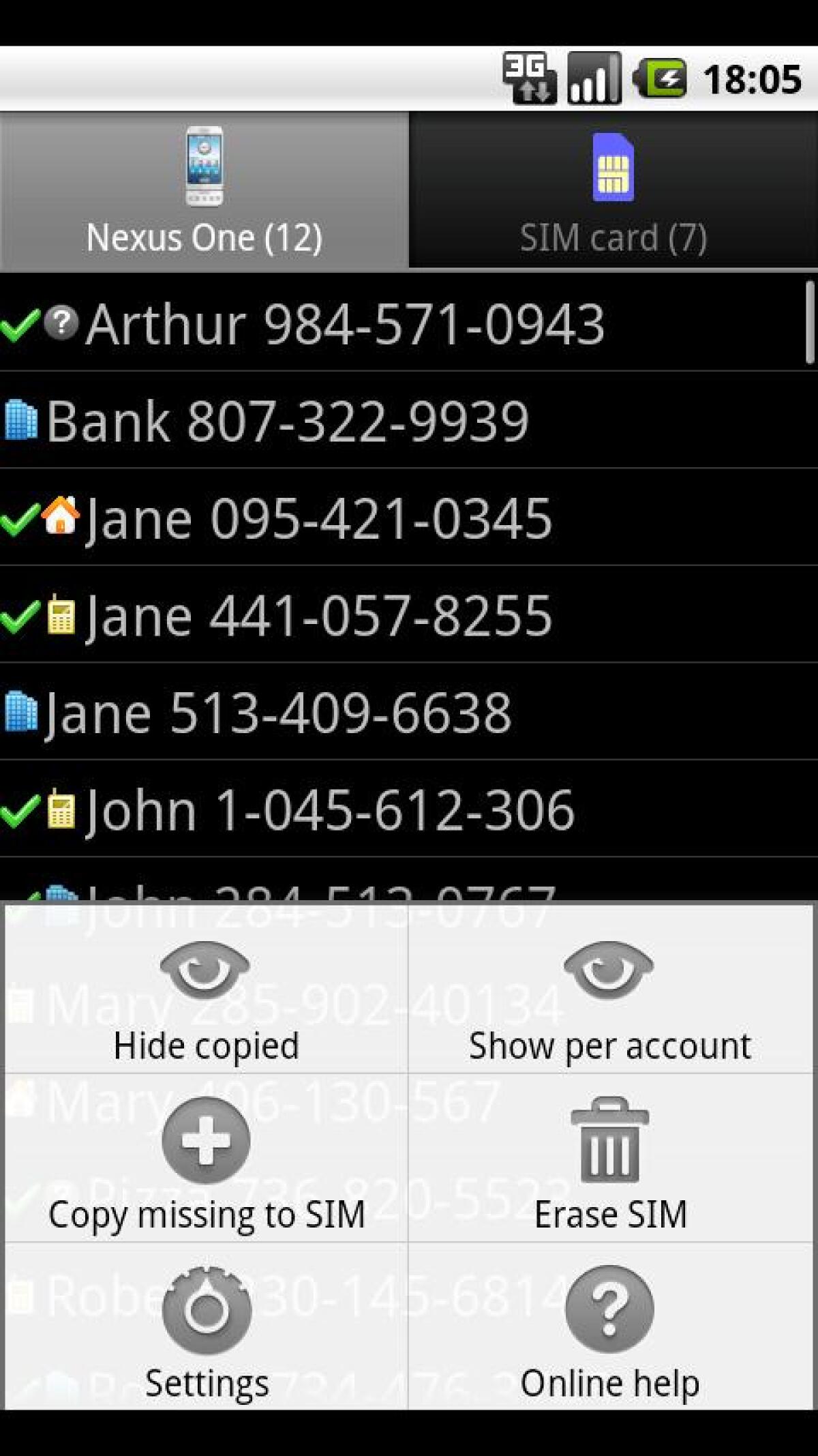 Trasferire contatti e rubrica da SIM a telefono su Android con Contact2SIM - 