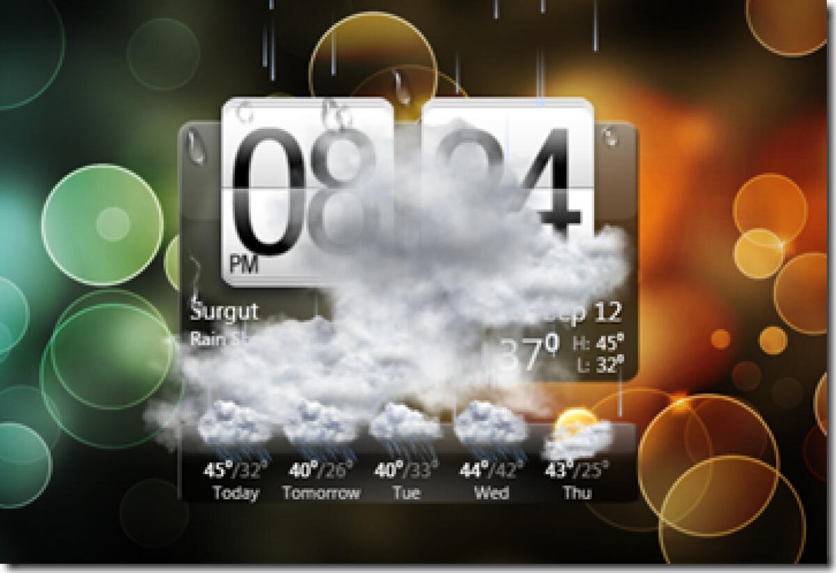 HTC Home for Windows: Widget Orologio e Meteo HTC Sense su Windows - 