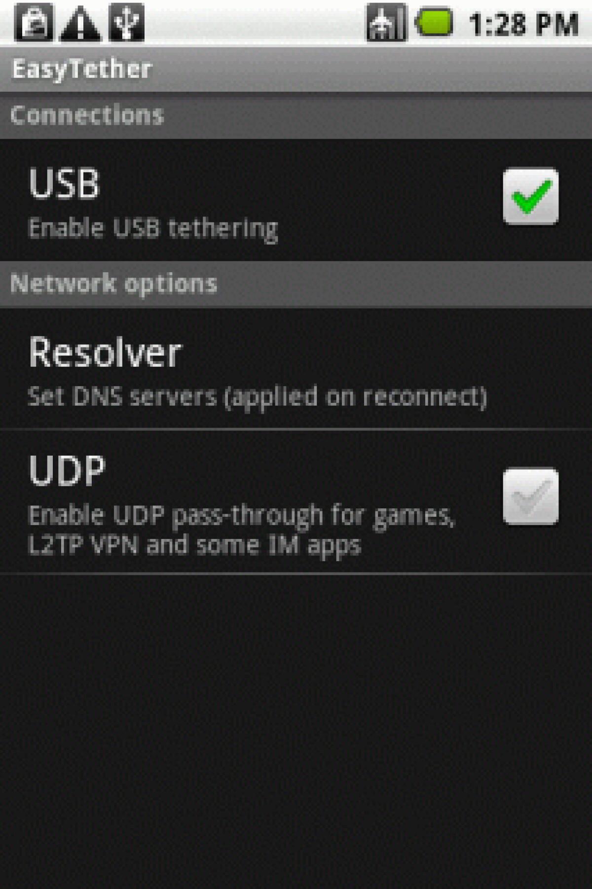Tethering senza root su Android: Easy Tether - 