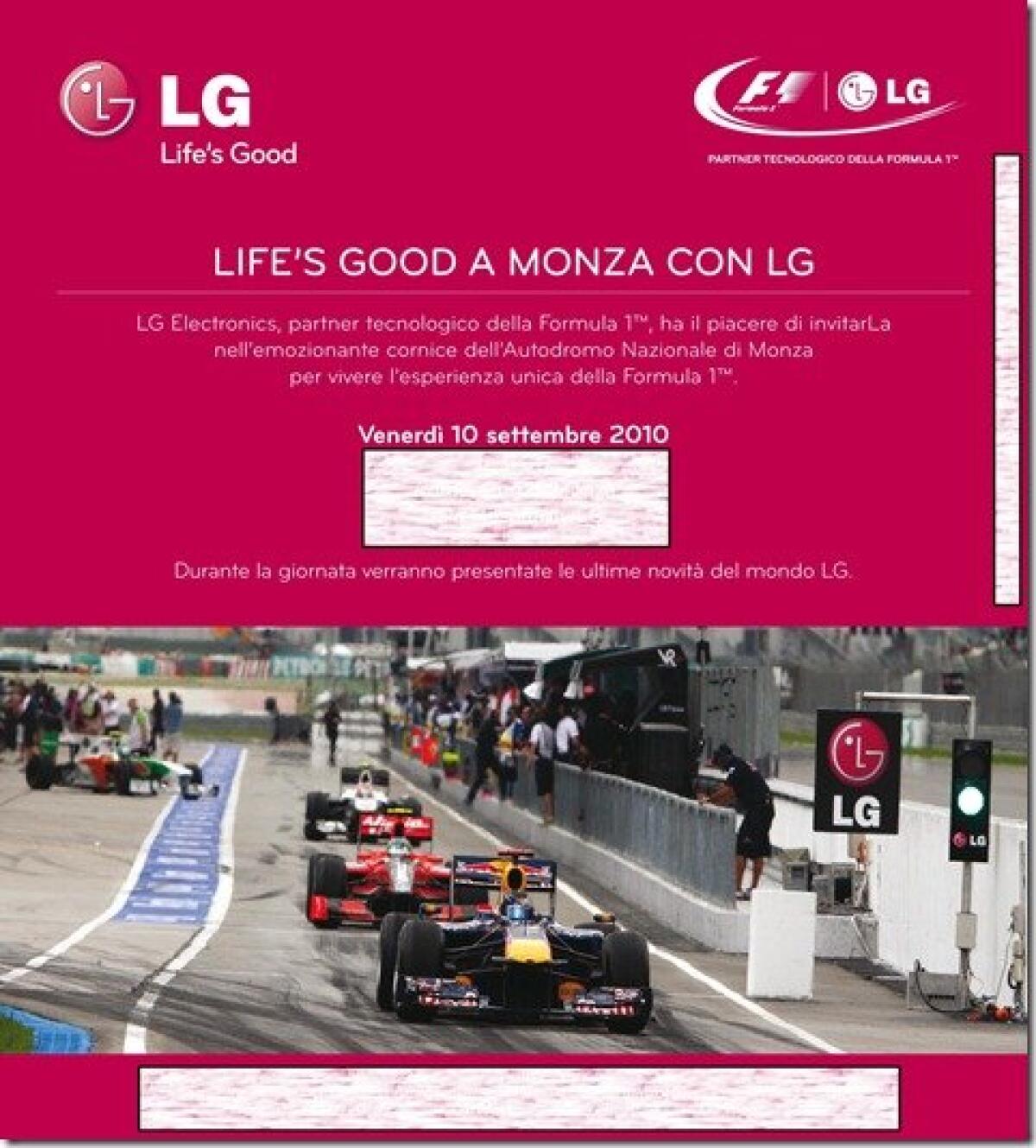 Venerdì 10 Settembre conferenza LG a Monza – YourLifeUpdated ci sarà per voi! - 