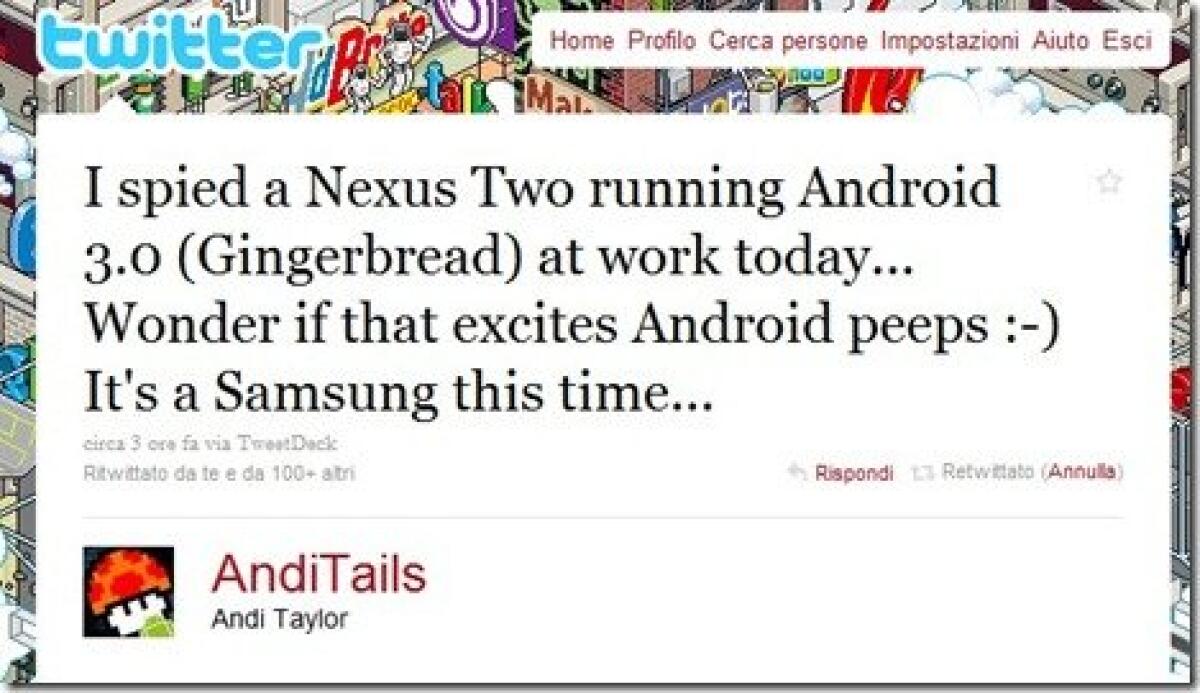 [Rumor Android] Nexus Two sarà prodotto da Samsung? - 