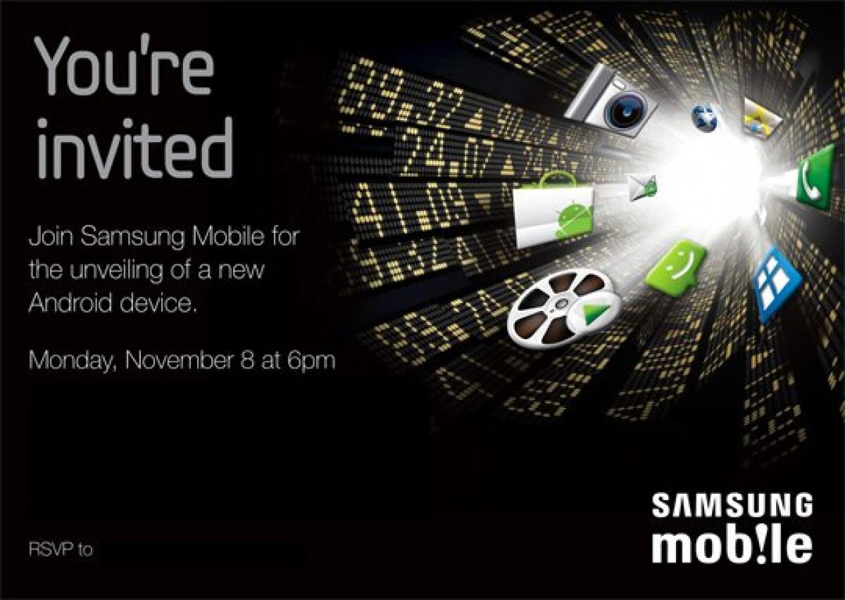 Evento Samsung 8 Novembre: arriva Android Gingerbread? - 