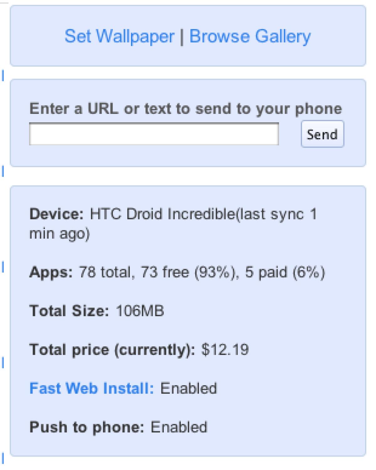 Inviare Link e Wallpaper ad Android con AppBrain - 