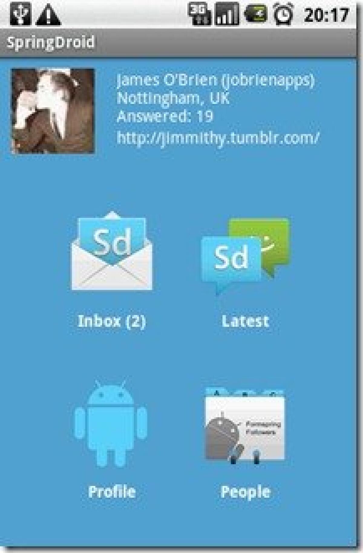 Android | Gestisci Formspring con SpringDroid - 