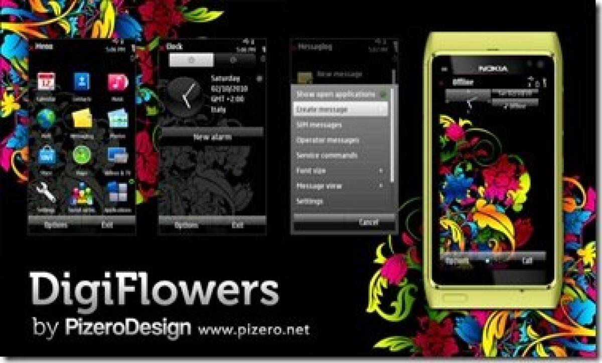 Digiflowers by Pizero | Temi Gratis Symbian - 