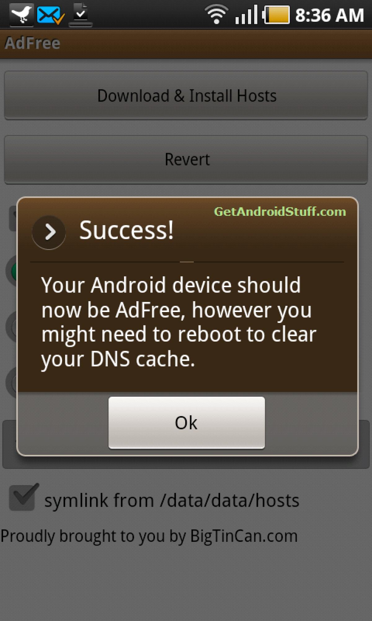 Rimuovere tutte le pubblicità da Android: AdFree - 