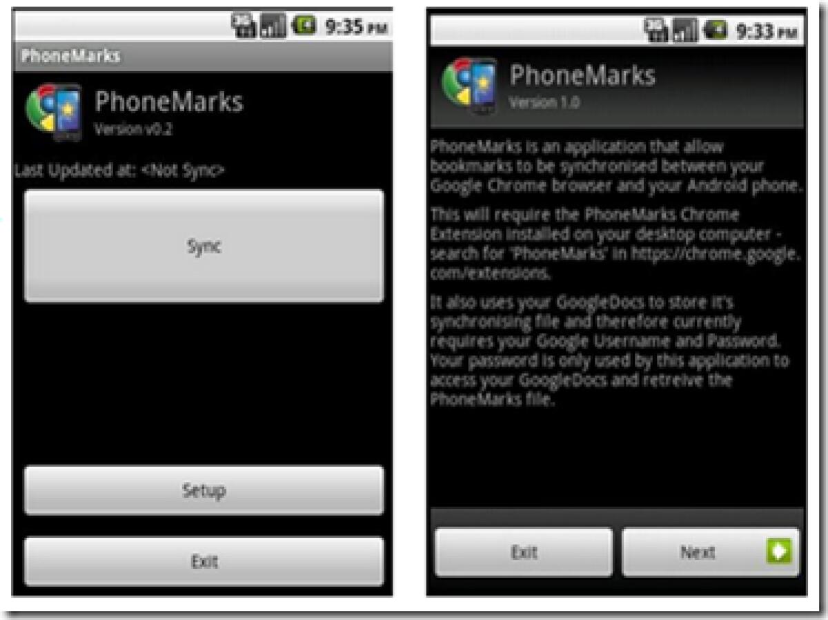 Android App A Day: PhoneMarks - 