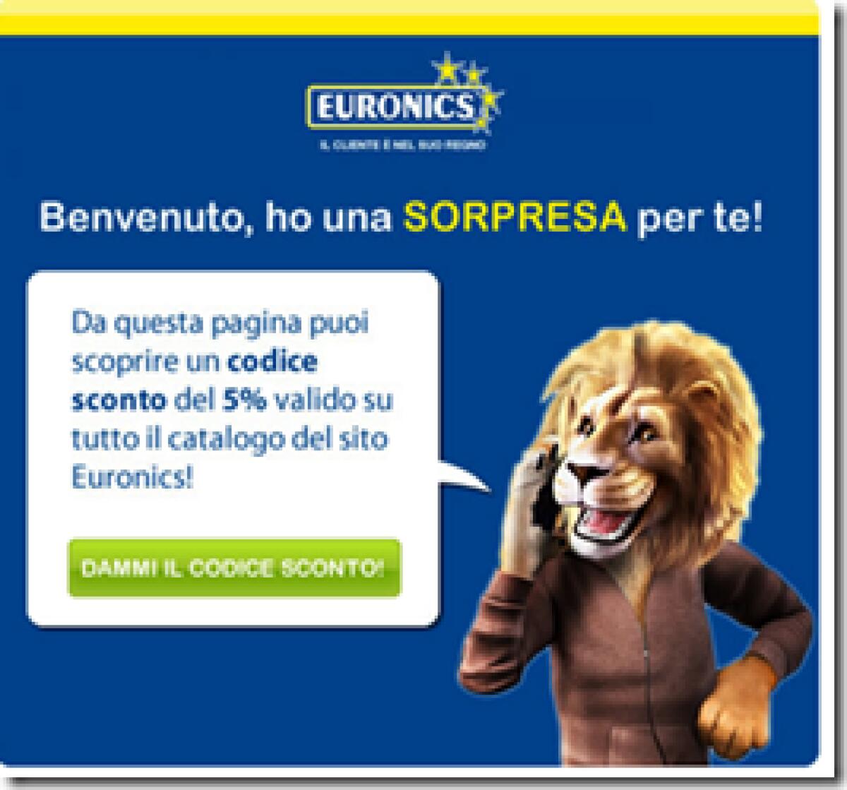 Promozione Euronics: sconto 5% su tutto il catalogo! - 