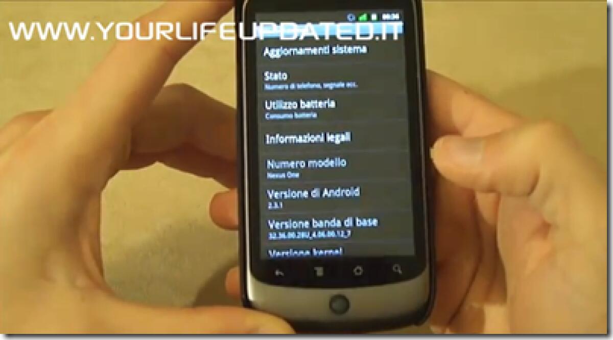 Android Gingerbread 2.3 su Google Nexus One, la videorecensione di YourLifeUpdated [AGGIORNATO] - 