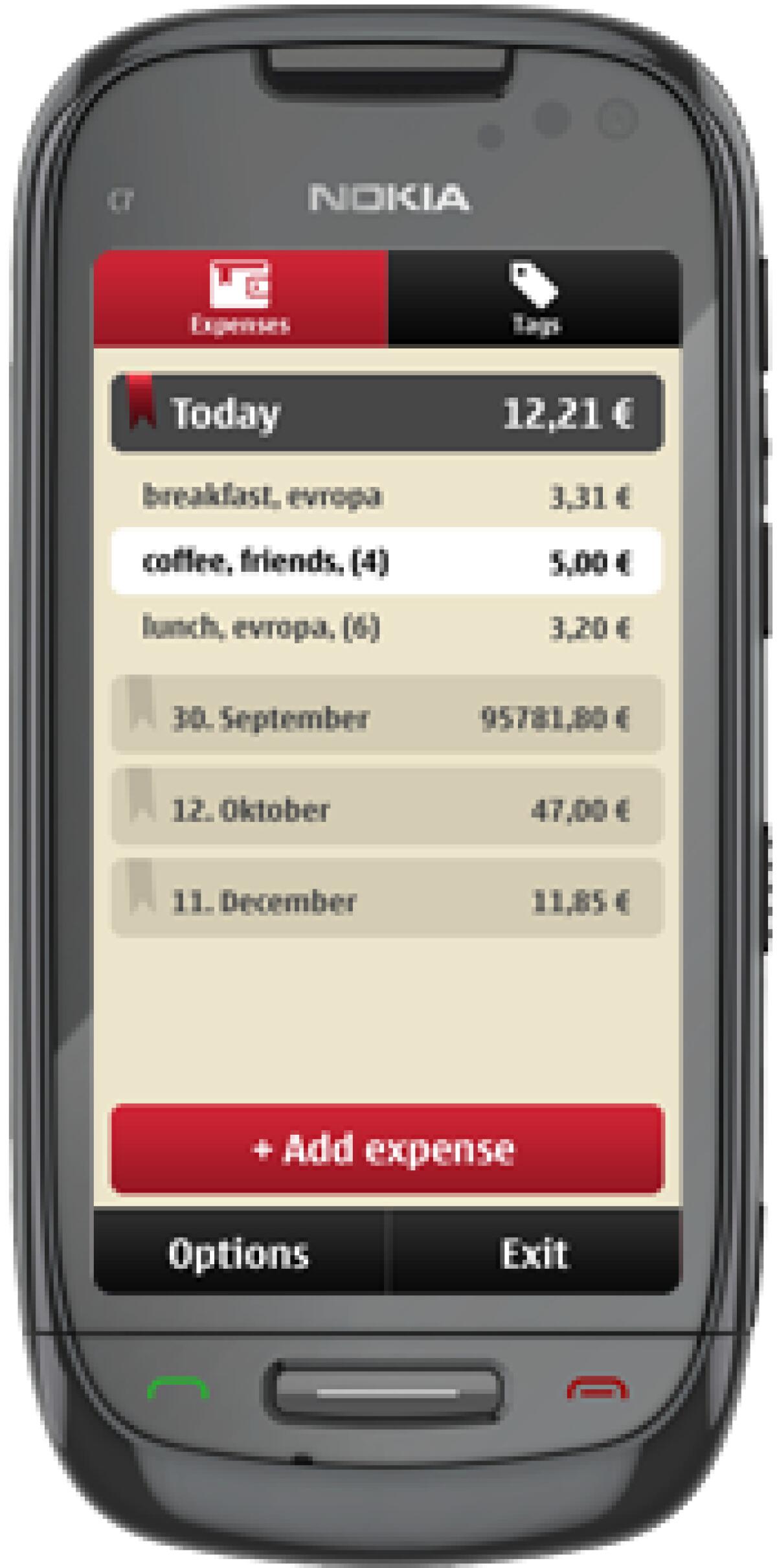 Toshl: gestire spese e finanze su Symbian - 