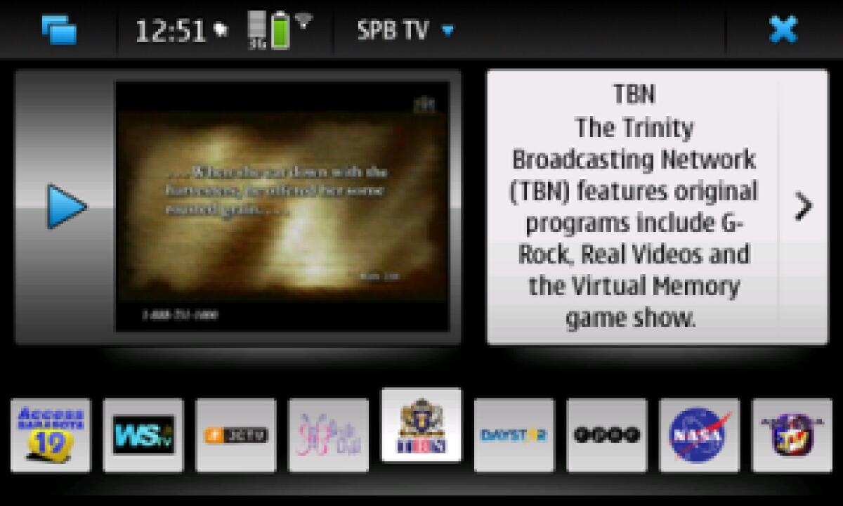 SPB TV disponibile per Maemo e Nokia N900 - 