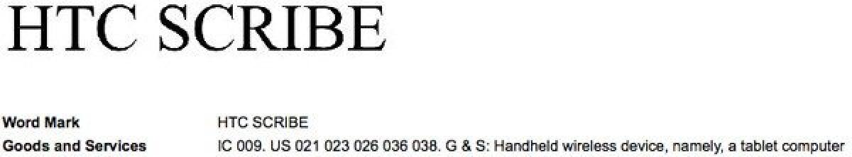 Scribe, è questo il tablet Android di HTC? - 