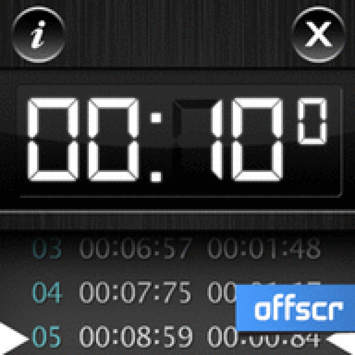 Timer Touch, cronometro gratis per Symbian e Nokia - 