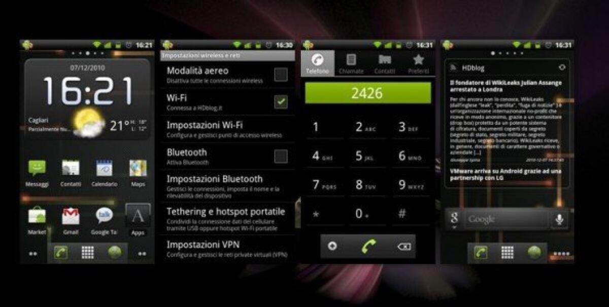 Ecco il tema di Gingerbread per la ROM di Cyanogen - 