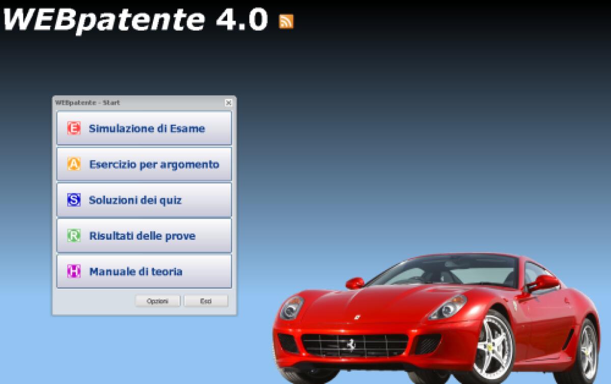 Test e quiz per la nuova patente di guida con WEBpatente 4.0 - 