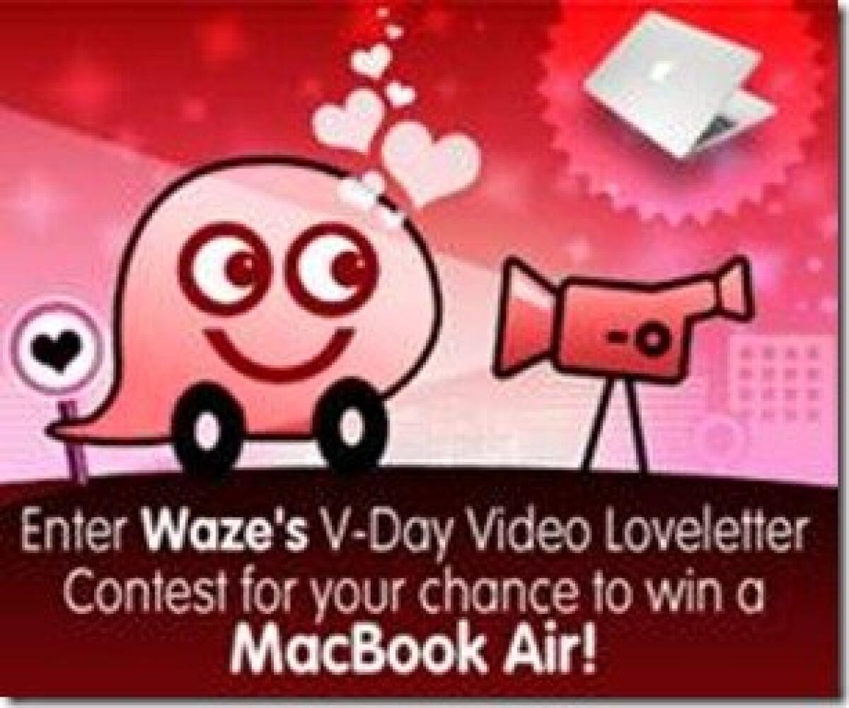 Una nuova sfida da Waze - Un video per San Valentino per vincere un MacBook Air - 