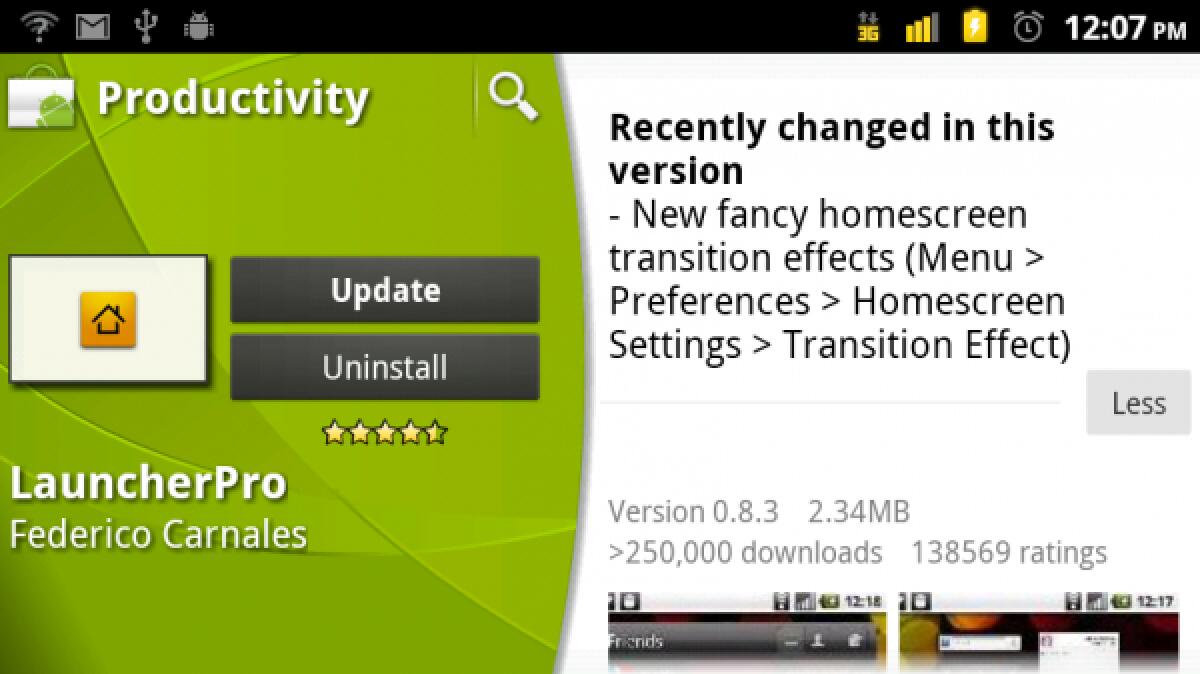 LauncherPro per Android: finalmente disponibile la nuova versione 8.3 - 