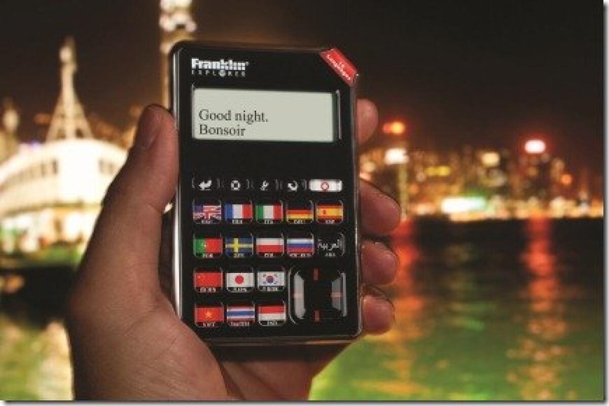Franklin presenta il traduttore EST-4016: centinaia di frasi utili da usare in ogni parte del mondo!! - 