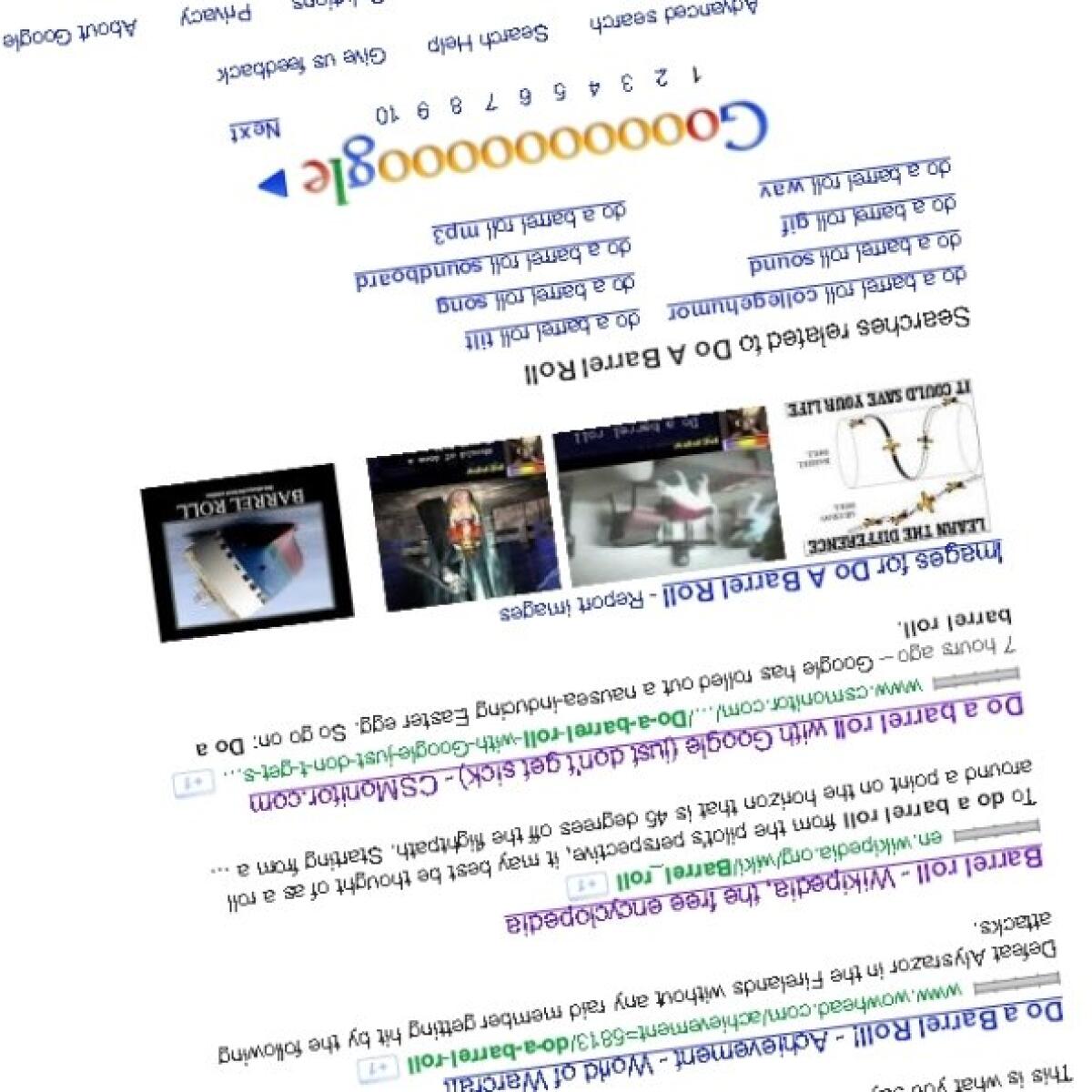 Google colpisce ancora con l'Easter Egg "Do a Barrel Roll" - 